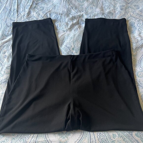 ALFANI Dressy Knit Pull on Pants - Size 0X - black - Picture 2 of 6